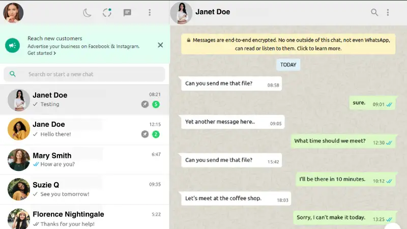 whatsapp business app